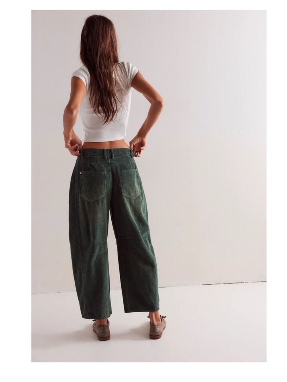 We the Free Mid-Rise Good Luck Barrel Corduroy Jeans